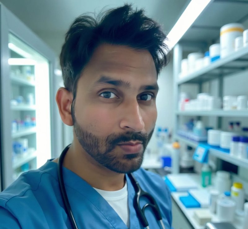 Dr. Ravi Killi at the clinic